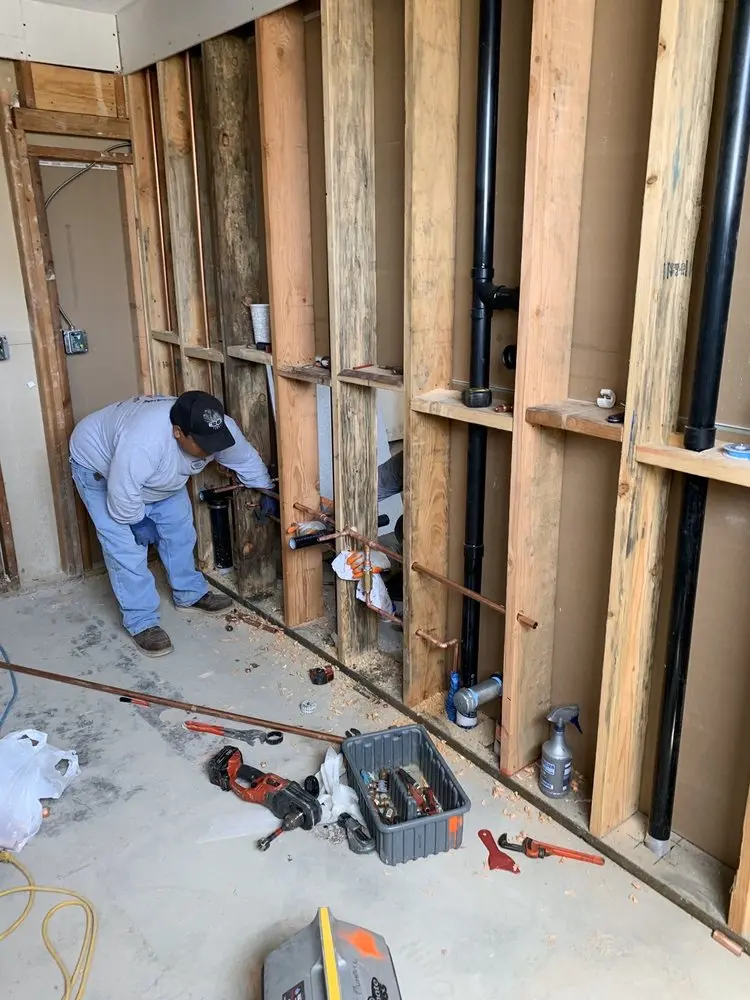 Commercial rough-in plumbing for Gas Line Repair in Elm City
